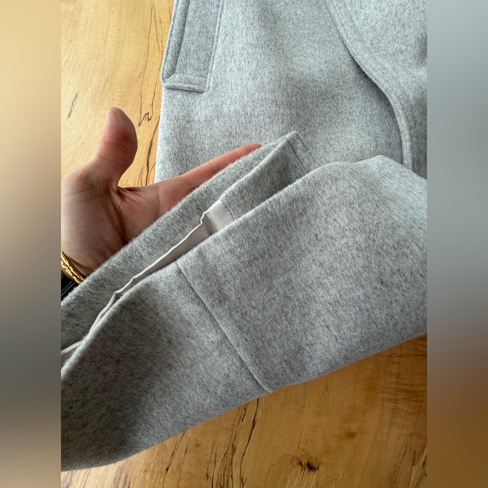 Club Monaco Daylina Long Wool Coat Heather Gray Size Small - Picture 14 of 16